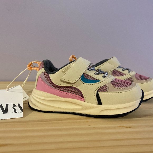 Zara | Combination Sneakers | Pink | Kids size 7 / 23 - Picture 1 of 7